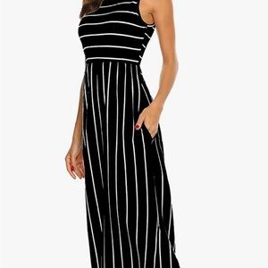 Hount Summer Striped Maxi Dress…
